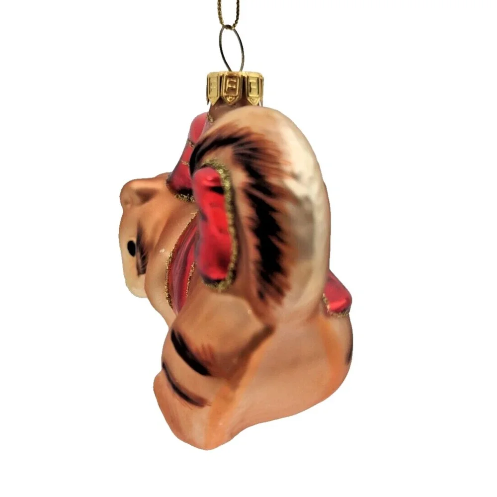 Charming‎ Tails Holiday Ribbon Fitz and Floyd Glass Ornament